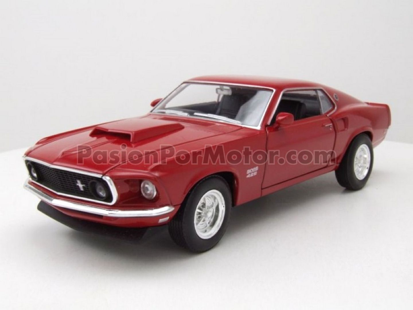 1:24 Ford Mustang Boss 429 Coupe Fastback 1969 Rojo WELLY Nex Models 04115