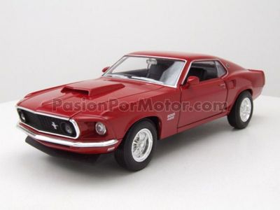 1:24 Ford Mustang Boss 429 Coupe Fastback 1969 Rojo WELLY Nex Models 04115
