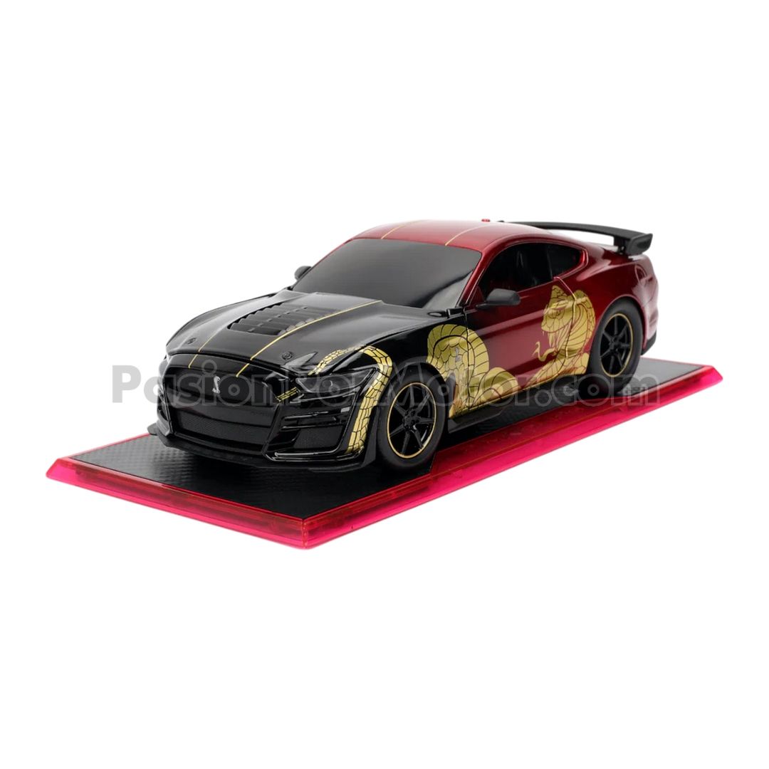 1:24 Ford Mustang Shelby Coupe GT500 2020 Rojo y Negro Con Gráficos JADA TOYS Pink Slips Cobra 04753