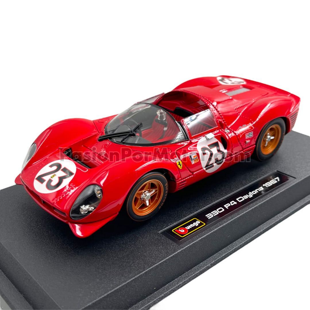 1:24 Ferrari 330 P4 Daytona 1967 #23 Rojo BBURAGO Racing 04775