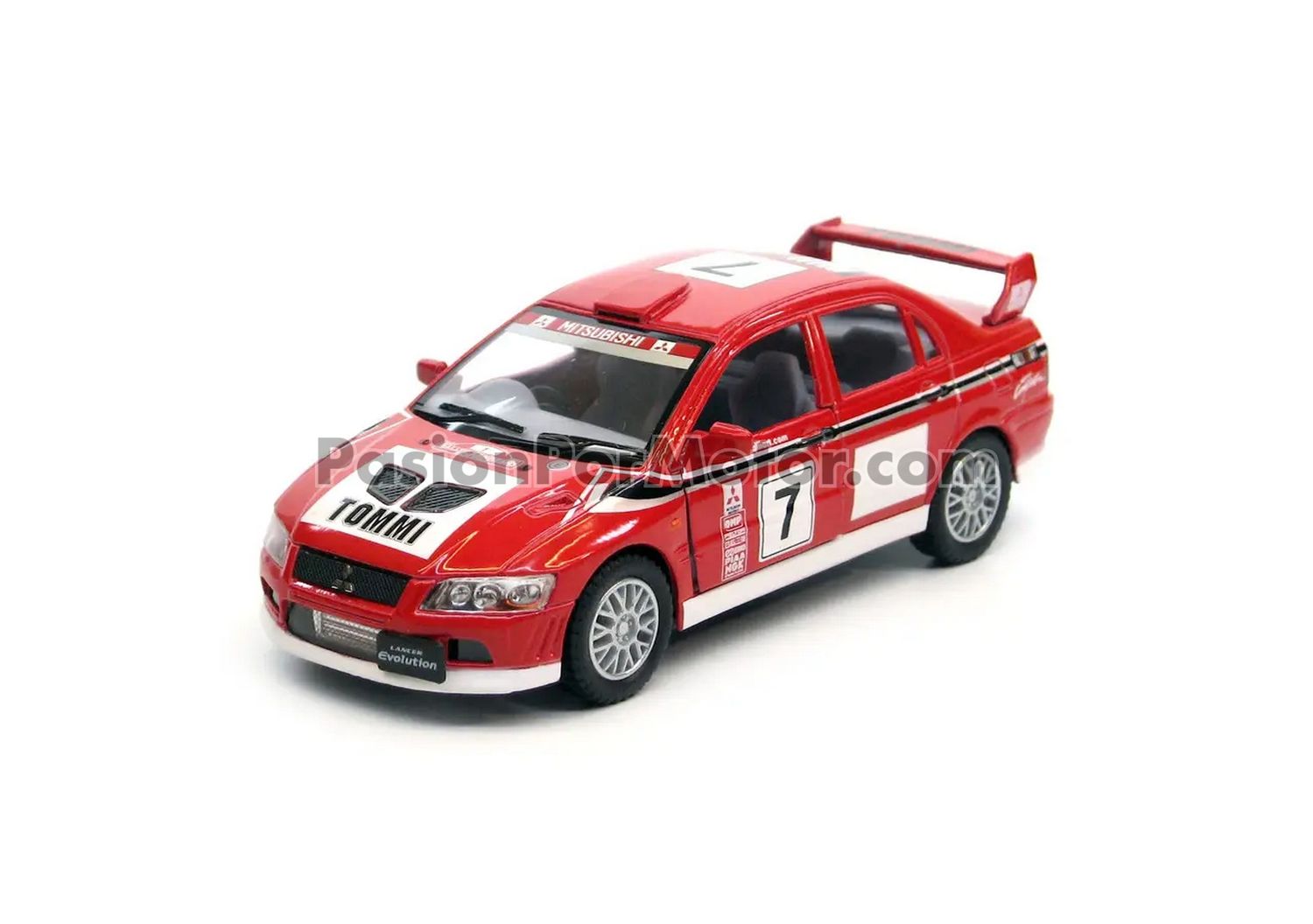 5 Pulgadas / 1:36 Mitsubishi Lancer Evolution VII WRC KINSMART En display a granel 1:32 03101