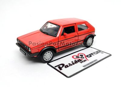 5 Pulgadas / 1:34 Volkswagen Golf GTi A1 Hatchback 1983 Pirelli Rojo WELLY Display a Granel Caribe MK1 1:32 03166