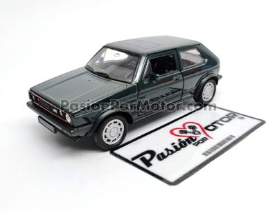 5 Pulgadas / 1:34 Volkswagen Golf GTi A1 Hatchback 1983 Pirelli Verde WELLY Display a Granel Caribe MK1 1:32 03165