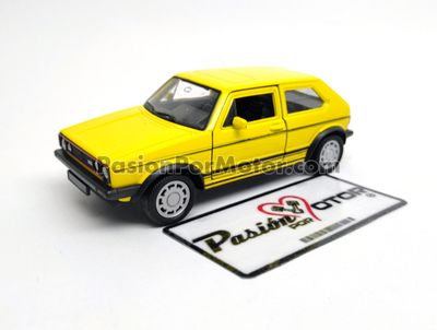 5 Pulgadas / 1:34 Volkswagen Golf GTi A1 Hatchback 1983 Pirelli Amarillo WELLY Display a Granel Caribe MK1 1:32 03161