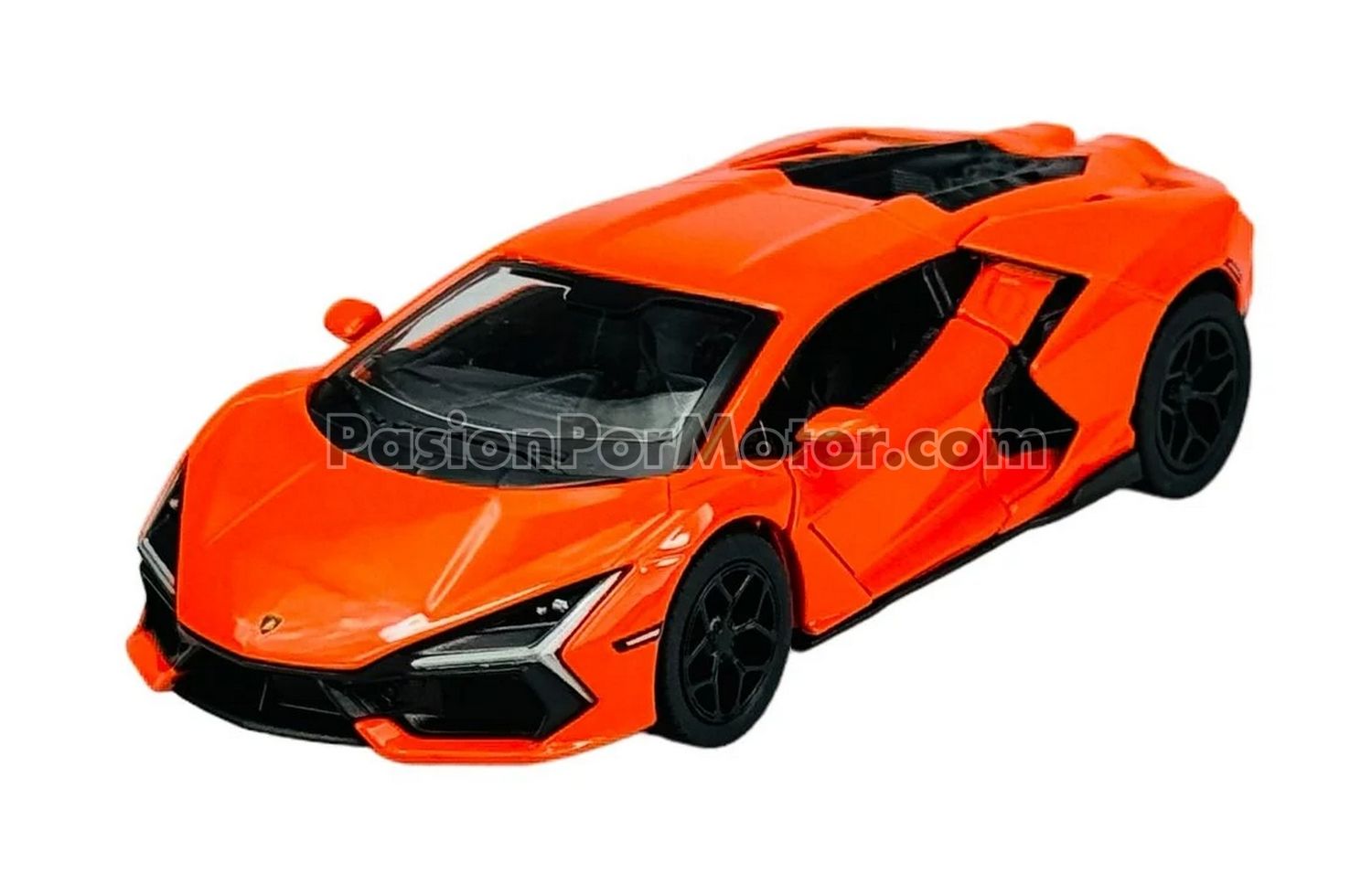 5 Pulgadas / 1:38 Lamborghini Revuelto Coupe 2023 Naranja KINSMART En Display a Granel 1:32 04106