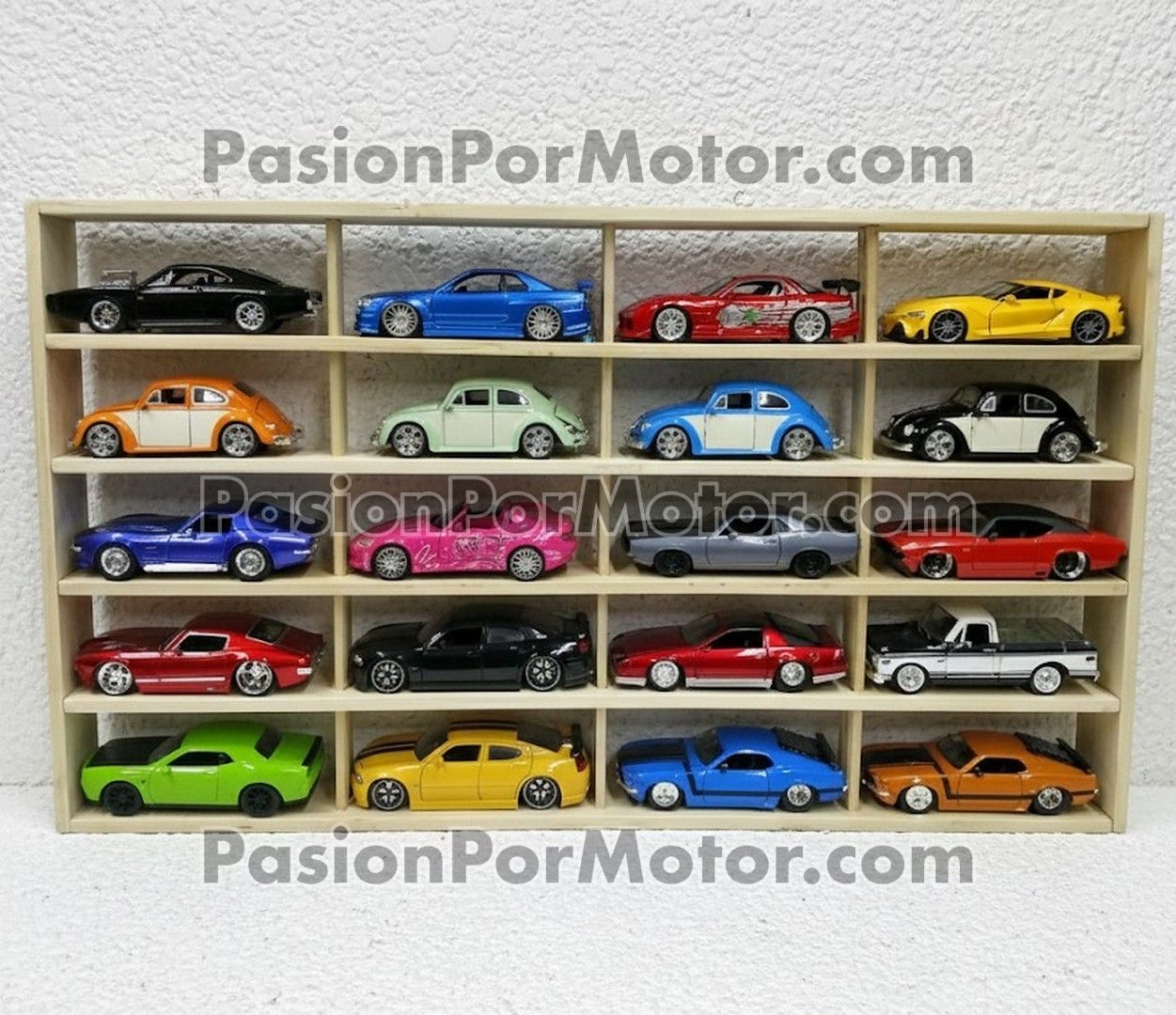 Coleccionador Repisa En Madera Para 20 Piezas Escala 1:24 / 1:32 / 1:43 00107