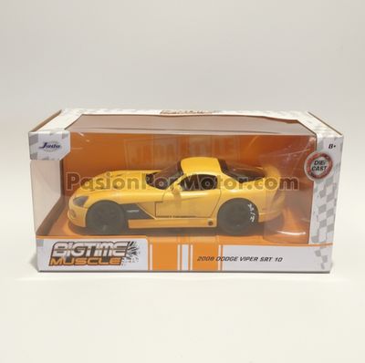 1:24 Dodge Viper SRT10 Coupe 2008 Amarillo Mickey Thompson JADA TOYS Big Time Muscle 04715