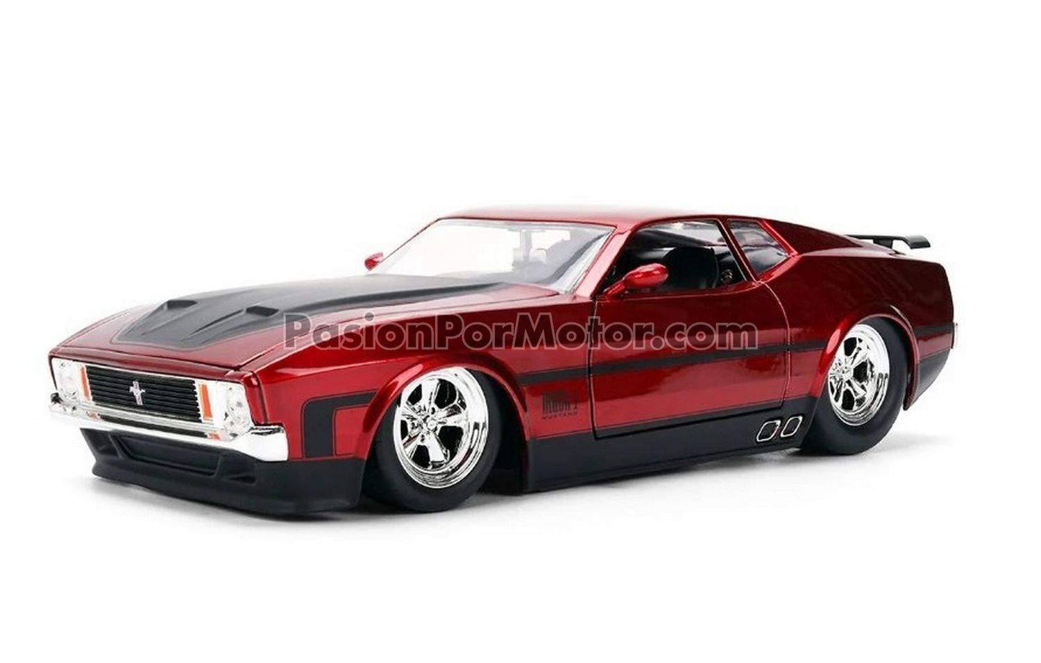 1:24 Ford Mustang Mach 1 Coupe Fastback 1973 Rojo JADA TOYS Big Time Muscle 04787