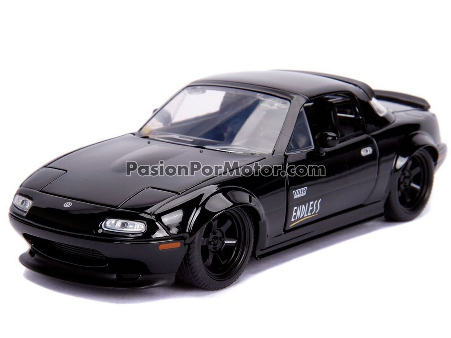 1:24 Mazda Miata MX-5 1990 Negro JADA TOYS Display a Granel 03234