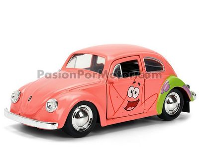 5 Pulgadas / 1:32 Volkswagen Beetle de Patricio Estrella - Bob Esponja JADA TOYS Nikelodeon VW Vocho 04796