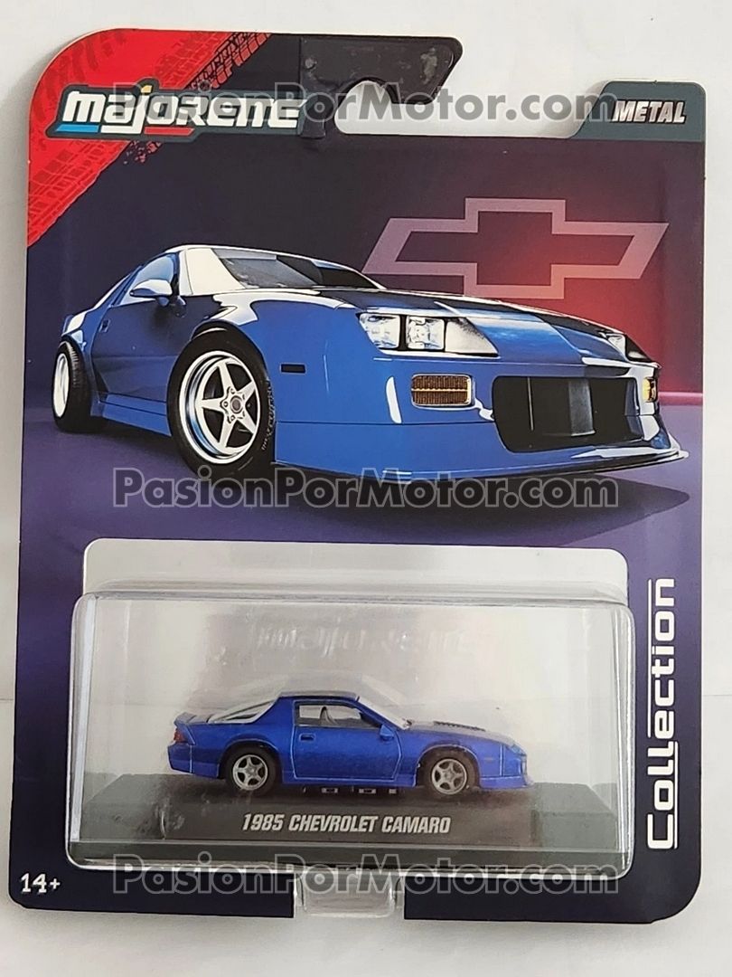 1:64 Chevrolet Camaro 1985 Azul Collector Series 1 MAJORETTE Metal Collection 04812