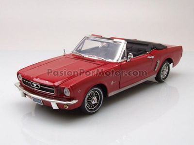 1:18 Ford Mustang 1964 1/2 Convertible Rojo MOTOR MAX 02219 1:18 Ford Mustang 1964 1/2 Convertible Rojo MOTOR MAX 02219