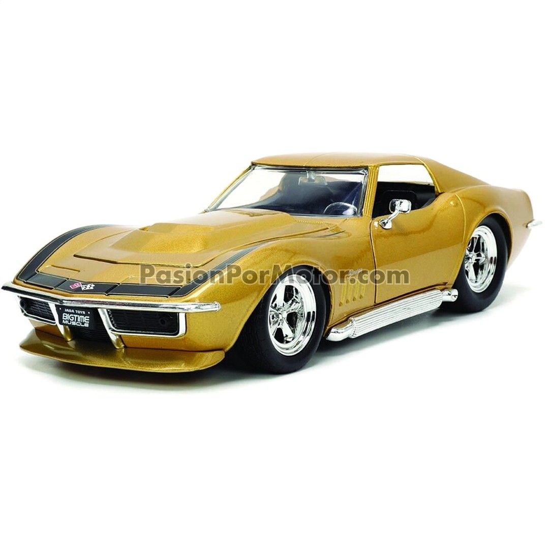 1:24 Chevrolet Corvette Stingray ZL1 Coupe 1969 Ocre JADA TOYS Big Time Muscle 04383 1:24 Chevrolet Corvette Stingray ZL1 Coupe 1969 Ocre JADA TOYS Big Time Muscle 04383