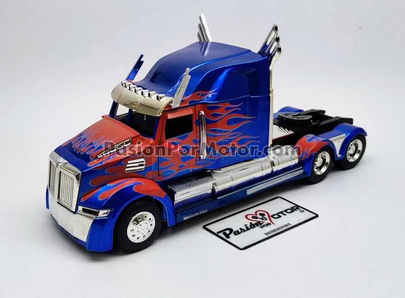 1:32 Western Star 5700 XE Phantom 2015 Optimus Prime Transformers Autobot JADA TOYS Metal Cabina Tractocamion 02889