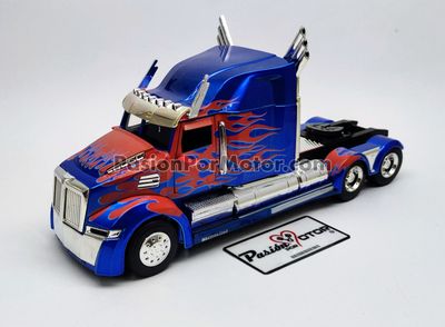 1:32 Western Star 5700 XE Phantom 2015 Optimus Prime Transformers Autobot JADA TOYS Metal Cabina Tractocamion 02889