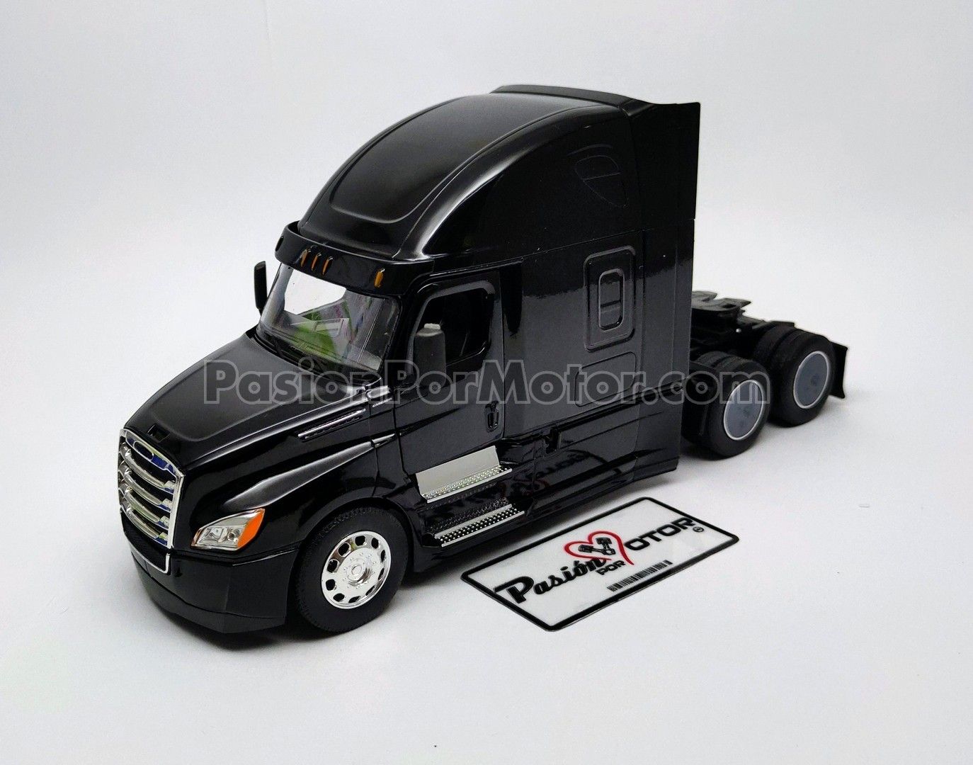 1:32 Freightliner Cascadia Tractocamion 2018 Cabina Negro WELLY Transporter Display a Granel 03390