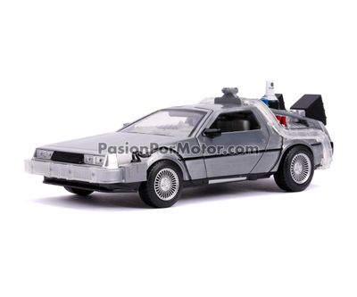 1:24 DMC DeLorean Coupe 1981 Time Machine Back To The Future II JADA TOYS Volver Al Futuro 01338