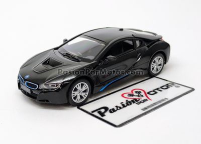 5 Pulgadas / 1:36 BMW i8 Coupe 2018 Negro KINSMART En Display a Granel 1:32 01108