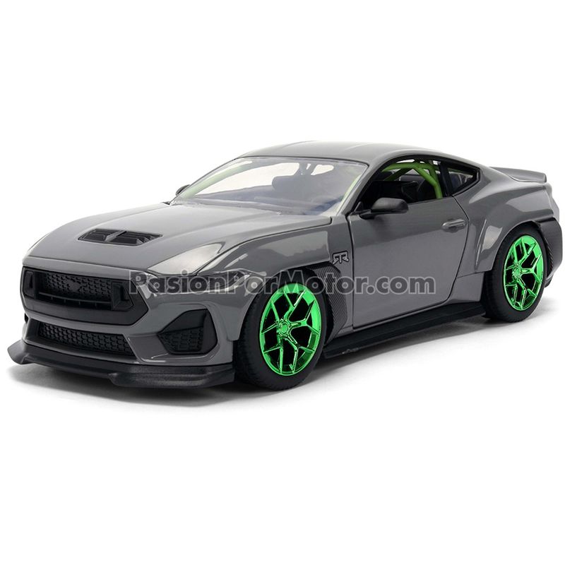 1:24 Ford Mustang RTR Spec 5-D 2024 Gris JADA TOYS Big Time Muscle 01317