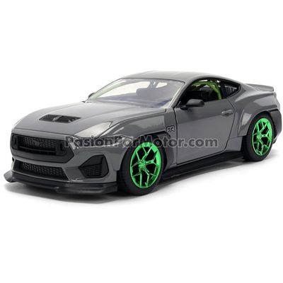 1:24 Ford Mustang RTR Spec 5-D 2024 Gris JADA TOYS Big Time Muscle 01317