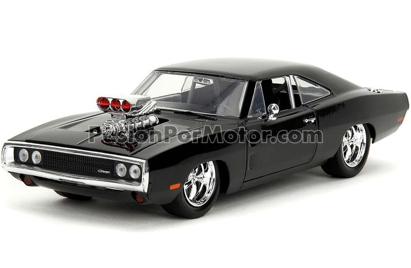1:24 Dodge Charger Coupe R/T 1970 Negro Dom´s Toretto Rapido y Furioso 1 Ed. 2024 JADA TOYS 00499 1:24 Dodge Charger Coupe R/T 1970 Negro Dom´s Toretto Rapido y Furioso 1 Ed. 2024 JADA TOYS 00499