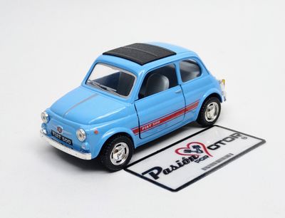 5 Pulgadas / 1:24 Fiat Nuova 500 1965 Azul Cielo KINSMART Display a Granel 04984 5 Pulgadas / 1:24 Fiat Nuova 500 1965 Azul Cielo KINSMART Display a Granel 04984