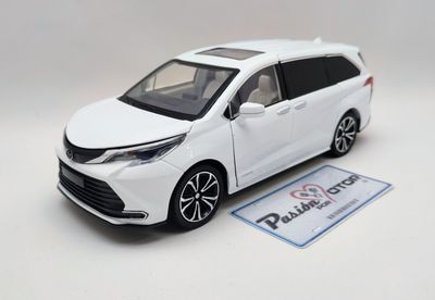 1:24 Toyota Sienna Hybrid Limited AWD Minivan 2021 Blanco KINGS TOY 02604
