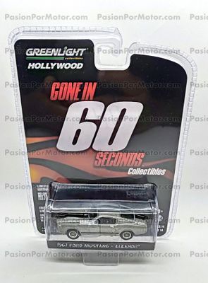 1:64 Ford Mustang Fastback 1967 Eleanor GREENLIGHT Hollywood Shelby 01065