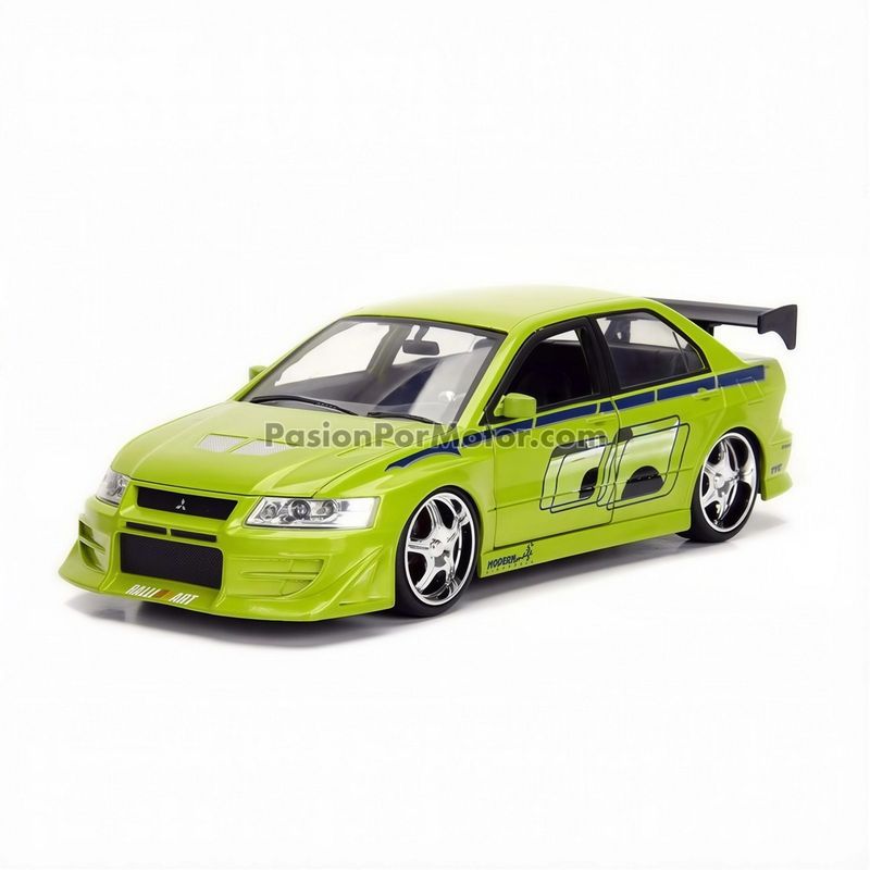 1:24 Mitsubishi Lancer Evo VII 2001 Brian's Rapido y Furioso 2 JADA TOYS 00093