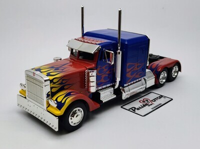 1:32 Peterbilt Model 379 1992 Autobot Optimus Prime Transformers Movie Cabina JADA TOYS Metal Tractocamion 00151