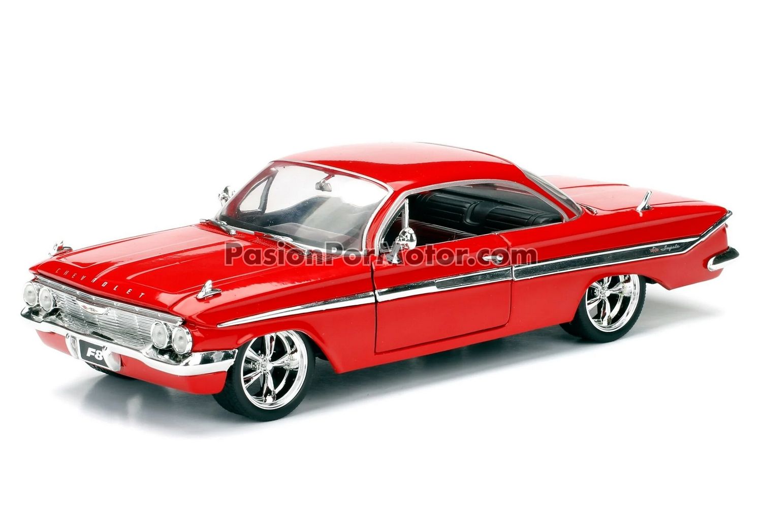 1:24 Chevrolet Impala 1961 Rojo Dom's Toretto Rapido Y Furioso 8 JADA TOYS 00157 1:24 Chevrolet Impala 1961 Rojo Dom's Toretto Rapido Y Furioso 8 JADA TOYS 00157