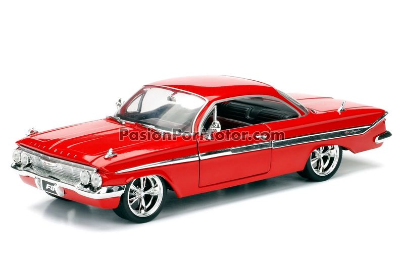 1:24 Chevrolet Impala 1961 Rojo Dom's Toretto Rapido Y Furioso 8 JADA TOYS 00157 1:24 Chevrolet Impala 1961 Rojo Dom's Toretto Rapido Y Furioso 8 JADA TOYS 00157