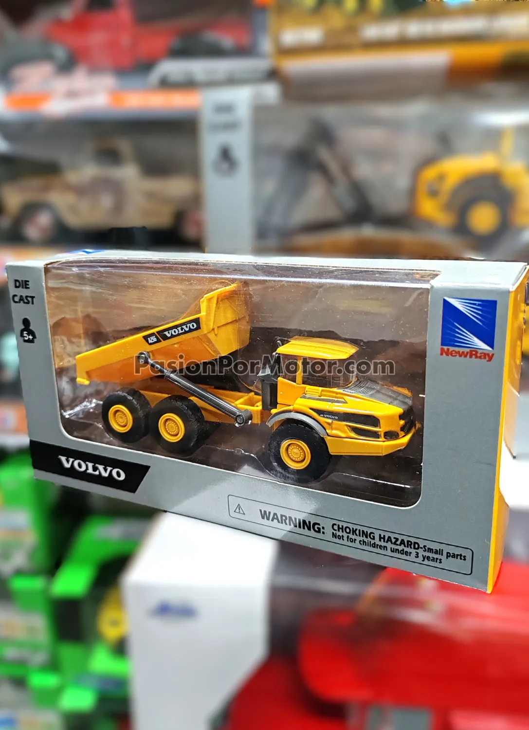 5 Pulgadas / 1:72 Volvo A25G Volteo Articulado NEW RAY Maquinaria 00176