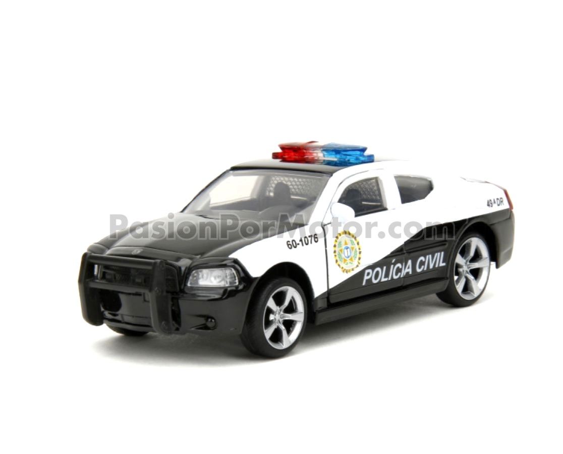 5 Pulgadas / 1:37 Dodge Charger LX 2006 Policia Civil Rapido y Furioso 5 y 10 JADA TOYS 5 Pulgadas / 1:37 Dodge Charger LX 2006 Policia Civil Rapido y Furioso 5 y 10 JADA TOYS