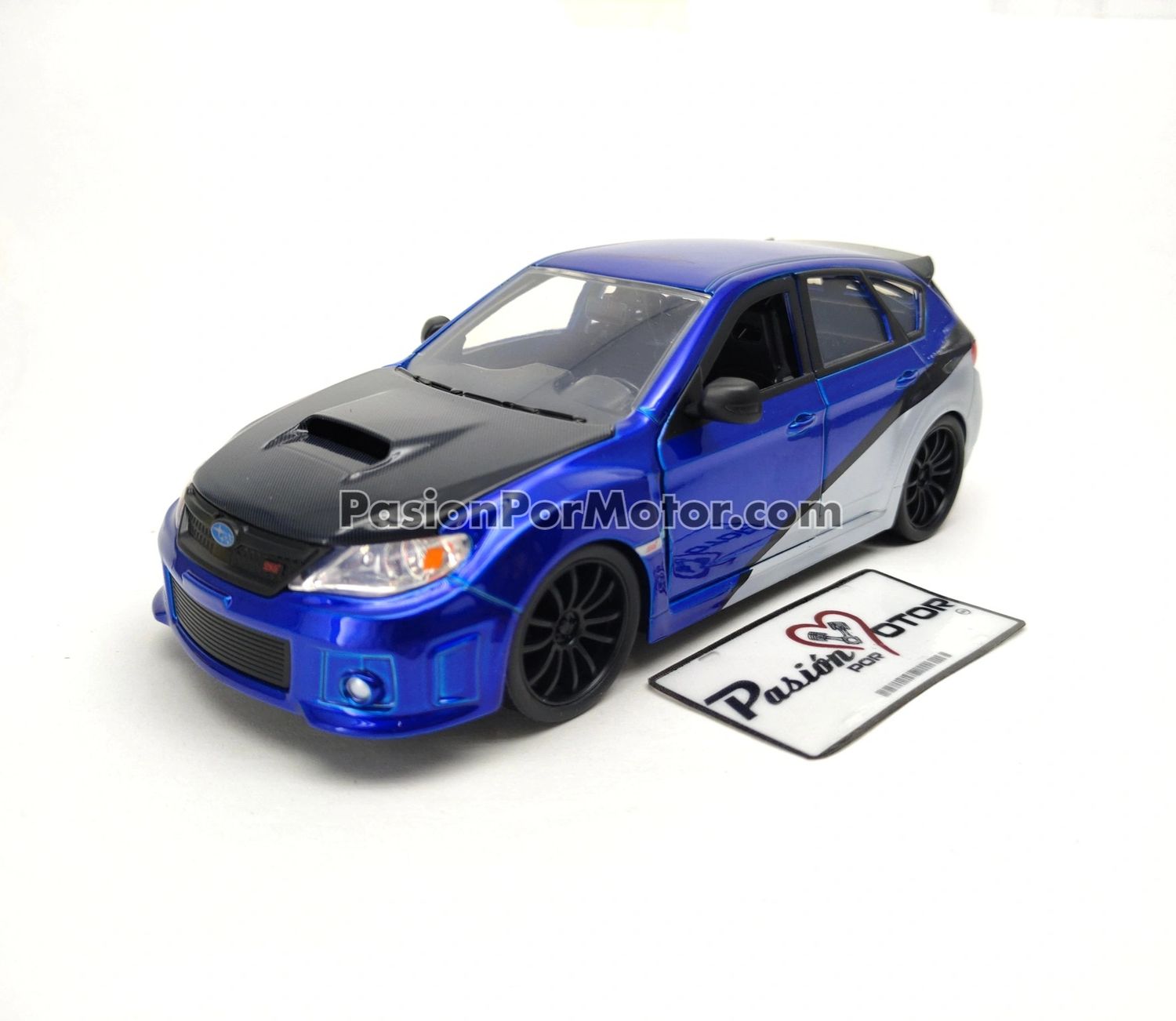 1:24 Subaru Impreza WRX STi 2012 Brian's Azul Plata Rapido y Furioso 7 JADA TOYS 00740