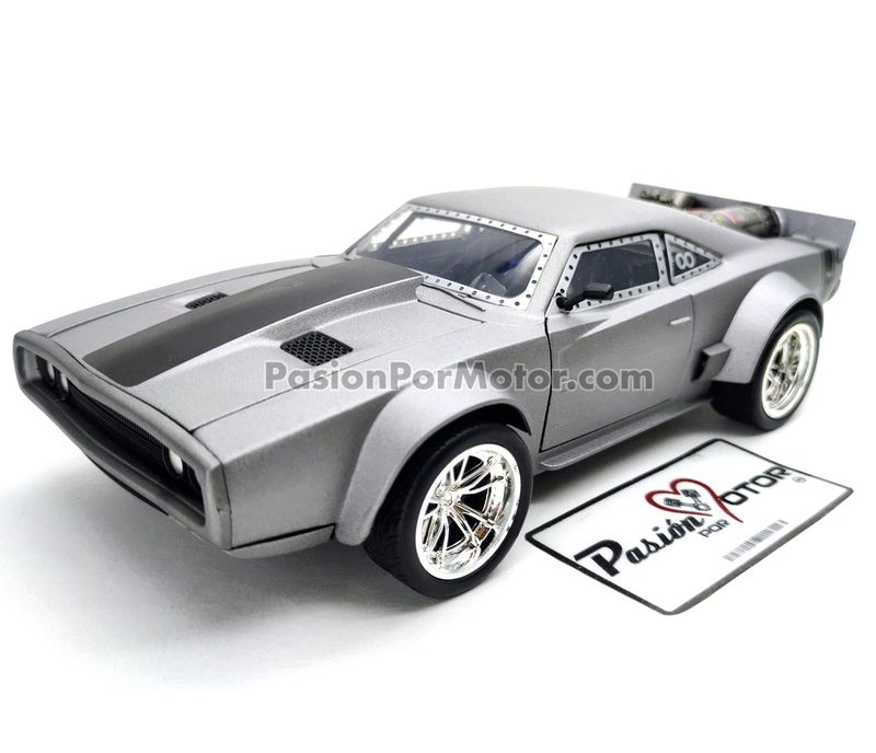 1:24 Dodge Charger Coupe 1968 ICE Dom's Toretto Gris Mate JADA TOYS Rapido y Furioso 8 JADA TOYS 00739 1:24 Dodge Charger Coupe 1968 ICE Dom's Toretto Gris Mate JADA TOYS Rapido y Furioso 8 JADA TOYS 00739