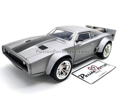 1:24 Dodge Charger Coupe 1968 ICE Dom's Toretto Gris Mate JADA TOYS Rapido y Furioso 8 JADA TOYS 00739 1:24 Dodge Charger Coupe 1968 ICE Dom's Toretto Gris Mate JADA TOYS Rapido y Furioso 8 JADA TOYS 00739