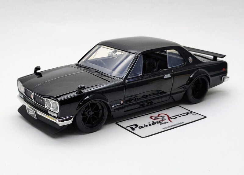 1:24 Nissan Skyline 2000 GT-R KPGC10 1971 Negro Brian´s Rapido Y Furioso 5 JADA TOYS 00753