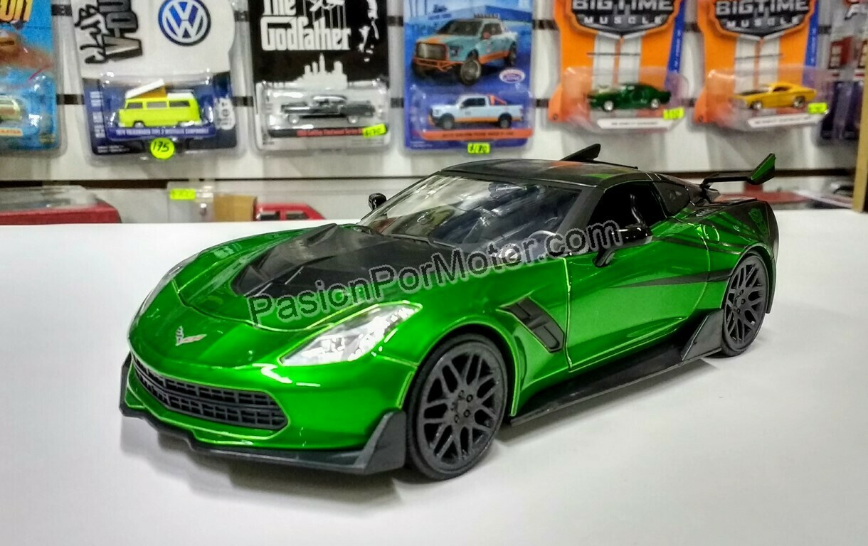 1:24 Chevrolet Corvette Stingray 2016 Crosshairs Transformers The Last Knight JADA TOYS Hollywood Rides 00894