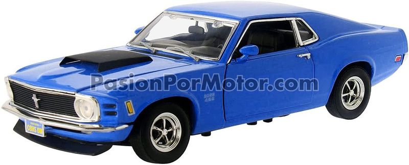 1:18 Ford Mustang Fastback Boss 429 1970 Azul MOTOR MAX Timeless Classics 01247