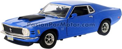 1:18 Ford Mustang Fastback Boss 429 1970 Azul MOTOR MAX Timeless Classics 01247