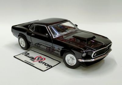 1:24 Ford Mustang Boss 429 Coupe Fastback 1969 Negro WELLY Nex Models