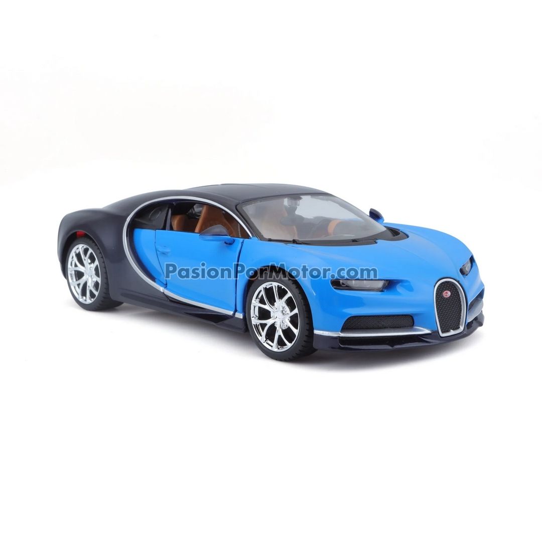 1:24 Bugatti Chiron Coupe 2016 Azul y Negro MAISTO Special Edition 01725