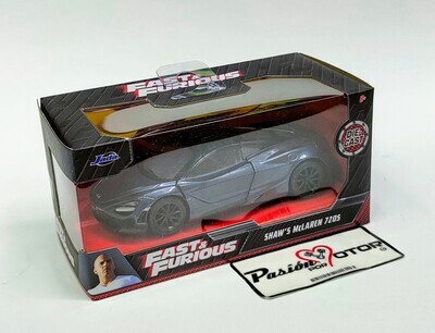 5 Pulgadas / 1:35 McLaren 720S Shaw´s 2018 Gris Rapido y Furioso Hobbs &amp; Shaw JADA TOYS 1:32 01759