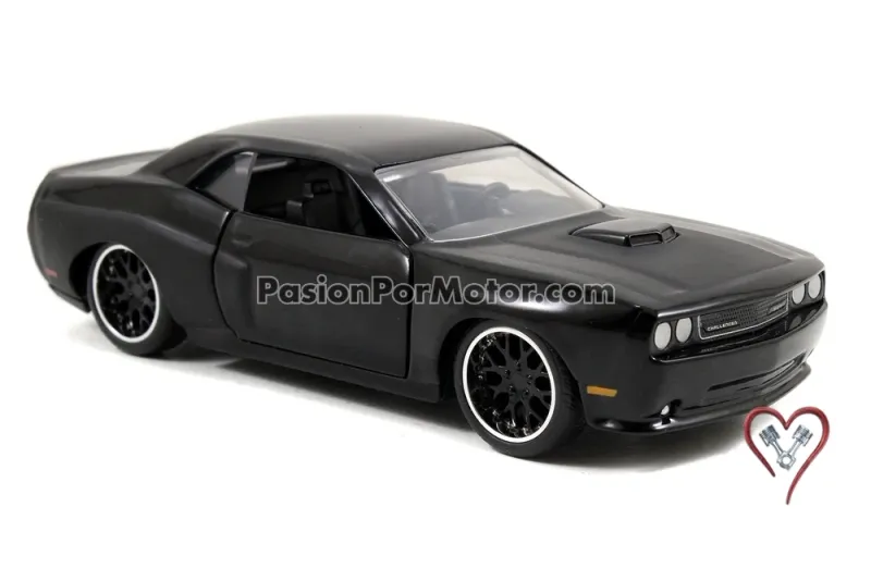 5 Pulgadas / 1:35 Dodge Challenger SRT8 Coupe 2012 Negro Dom´s Toretto Rapido y Furioso 5 JADA TOYS 1:32 01793