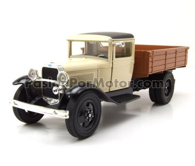 1:24 Ford Model AA 1931 Camion Con Redilas Crema MOTOR MAX Platinum 01879 1:24 Ford Model AA 1931 Camion Con Redilas Crema MOTOR MAX Platinum 01879