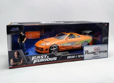 1:24 Toyota Supra A80 MK4 1995 Con Figura Brian´s Rapido y Furioso JADA TOYS 02502