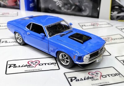1:24 Ford Mustang Boss 429 1970 Azul MOTOR MAX Fastback Shelby 02599 1:24 Ford Mustang Boss 429 1970 Azul MOTOR MAX Fastback Shelby 02599