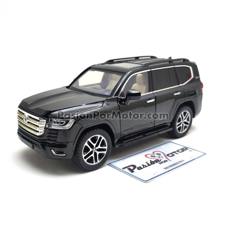 1:24 Toyota Land Cruiser 300 Suv 2022 70 Anniversary Negro KINGS TOY 02672