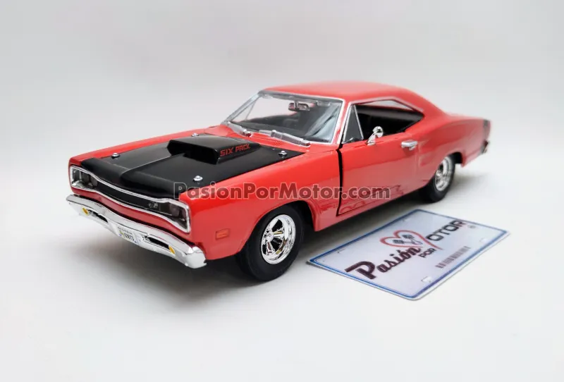 1:24 Dodge Coronet Super Bee Coupe 1969 Rojo MOTOR MAX Mopar 02724 1:24 Dodge Coronet Super Bee Coupe 1969 Rojo MOTOR MAX Mopar 02724